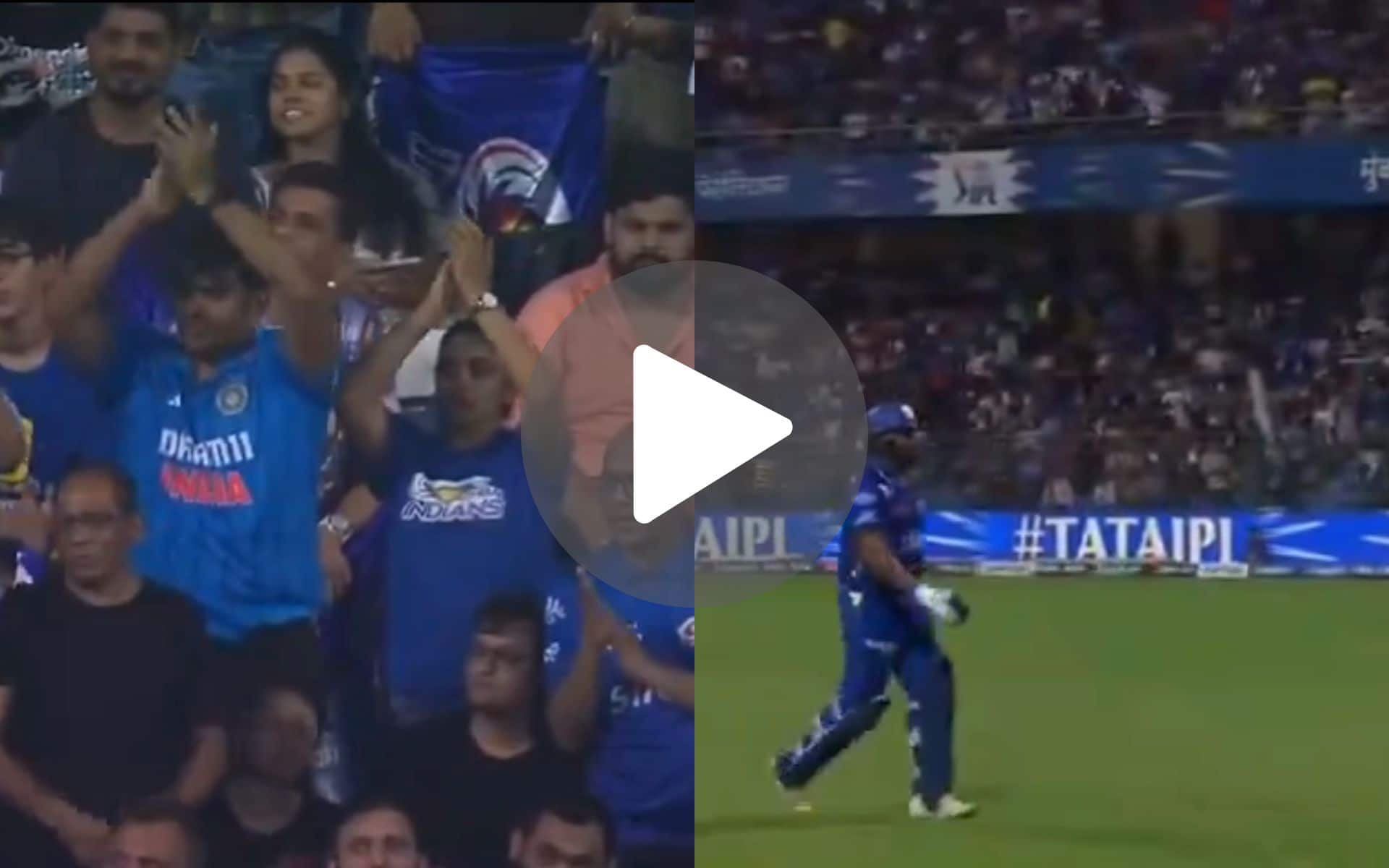 [Watch] Ritika Sajdeh, Buzzing Wankhede Fans Give Standing Ovation As Rohit Sharma Walks Back